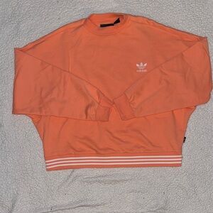 Women’s Adidas Coral Crewneck with White Stripes